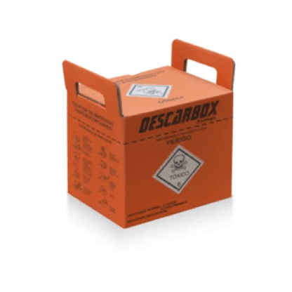 COLETOR DE MAT QUIM PERFURO CORT LARANJA 13LT C/20UN
