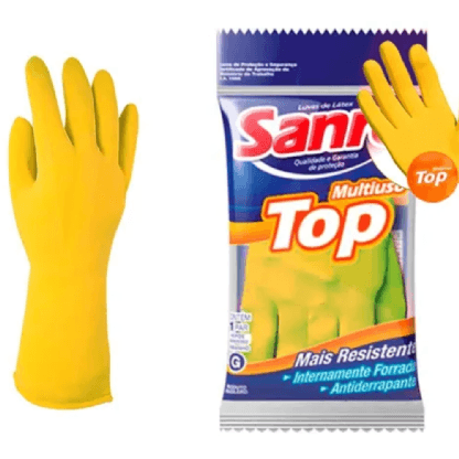 LUVA-MULTIUSO-SANRO-TOP-AMARELA-TAM-M