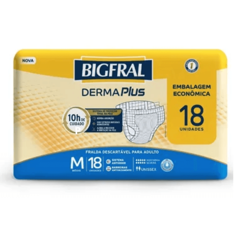 FRALDA-BIGFRAL-DERMA-PLUS-ECONOMICA-TAM-M-PCT-C-18-UN-20381-1