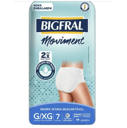 BIGFRAL MOVIMENT ROUPA INT DESCART G/XG PCT C/7UN 20337-1
