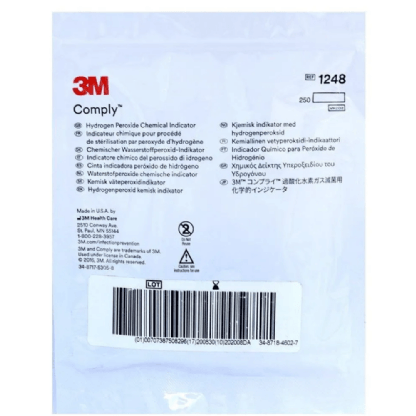 INDICADOR QUIM COMPLY VH2O2 PCT C/250UN 1248 HB004480990