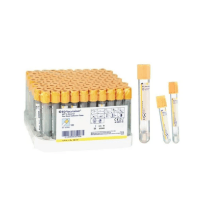 TUBO C/GEL SEP.SST 5ML HEMOG.AMARELO PCT C/100 360060