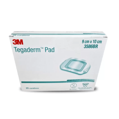 CURATIVO TRANSP TEGADERM PAD 9X10 C/25UN 3586BR HB004254536