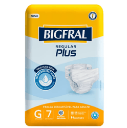 Fralda Bigfral Plus TAM G PCT C/7UN - 20388-1