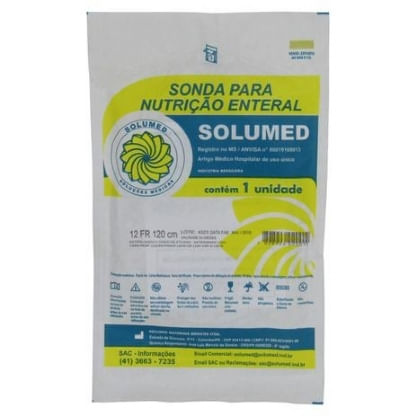 SONDA ALIMENTACAO ENTERAL C/GUIA N12 CX C/15UN