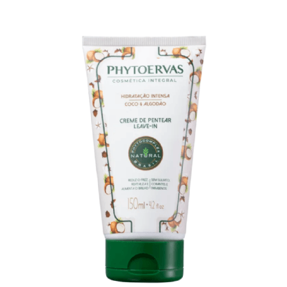 LEAVE-IN PHYTOERVAS HIDRATACAO COCO E ALGODAO BG 150ML