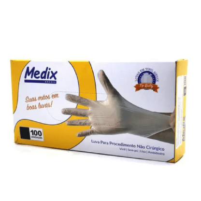 LUVA DE PROCEDIMENTO S/TALCO P VINIL C/100UN CA44562 8663