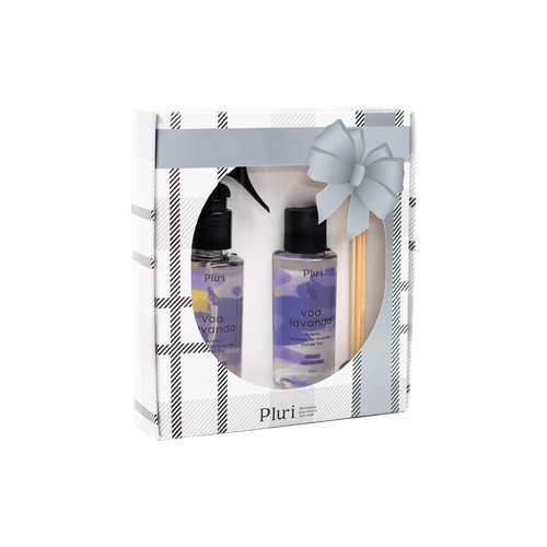 KIT PLURI DIFUSOR AMBIENTE + VARETAS LAVANDA