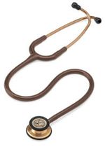 Estetoscopio-Littmann-Classic-III-completo-cor-marrom-com-acabamento-cobre